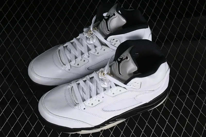 All categories Air Jordan Jordan series basketball shoes Air Jordan 5 P version Air Jordan 5 Retro AJ5 Joe 5 silver black DD0587-110